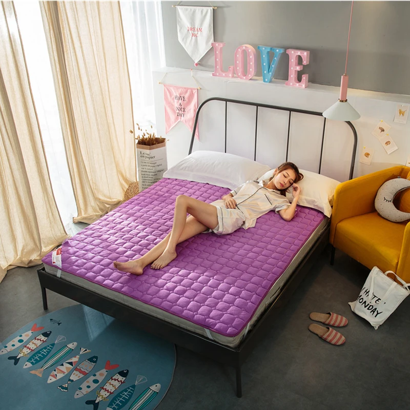 Фланелевые прокладки для кровати стеганый матрас покрывало из полиэстера