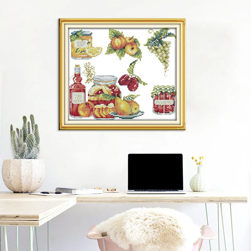 Набор для вышивки крестом Joy Sunday набор рукоделия 11 и 14CT DMC | Дом сад