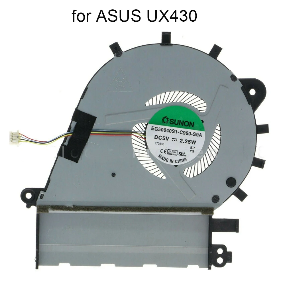 Ventilador de Refrigeração Portátil para Asus Computador Zenbook Ux430ua Ux430uq U4100 uq U4100u Eg50040s1-c960-s9a 13nb0ds0t01011 Novo Cpu Ux430 Ux430u