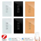 Умный выключатель для штор Tuya Zigbee 3,0 US с регулировкой яркости, Wi-Fi, 100-240 В