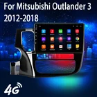 2 DIN Android 10 автомобильный мультимедийный плеер стерео аудио радио 4G Wifi Динамик Сенсорный экран для Mitsubishi Outlander 3 2012-2018 MP5