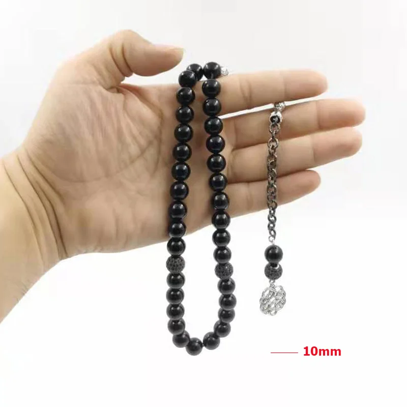 Tasbih New arrival Natural agates and zircon Prayer beads 33 66 99 Muslim Bracelet misbaha accessory Islam Jewelry Rosary | Украшения и