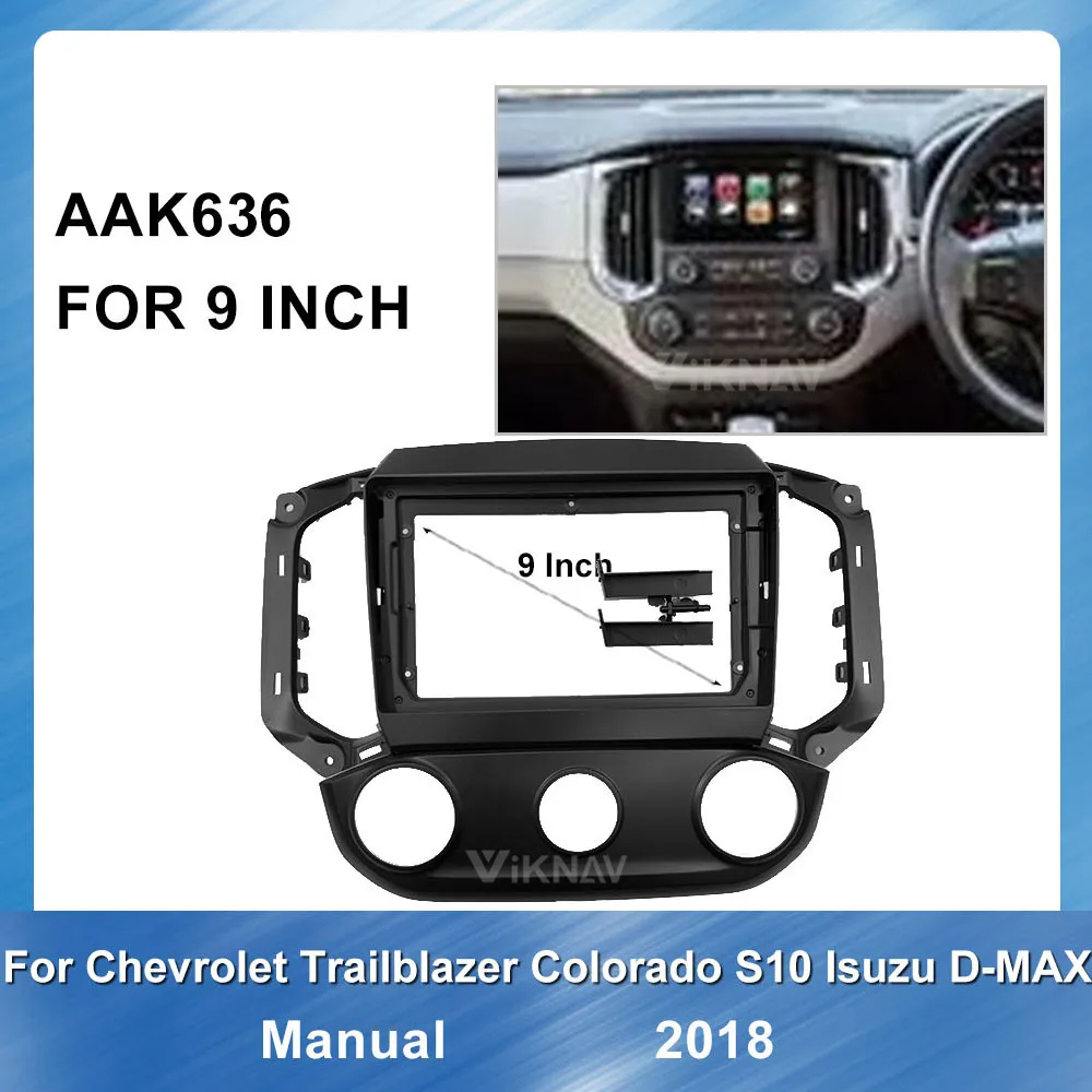 

Car Radio Fascia For Chevrolet Trailblazer 2018 Colorado S10 DVD frame Dash Mount Kit Adapter Trim Facial Panel Frame Dashboard