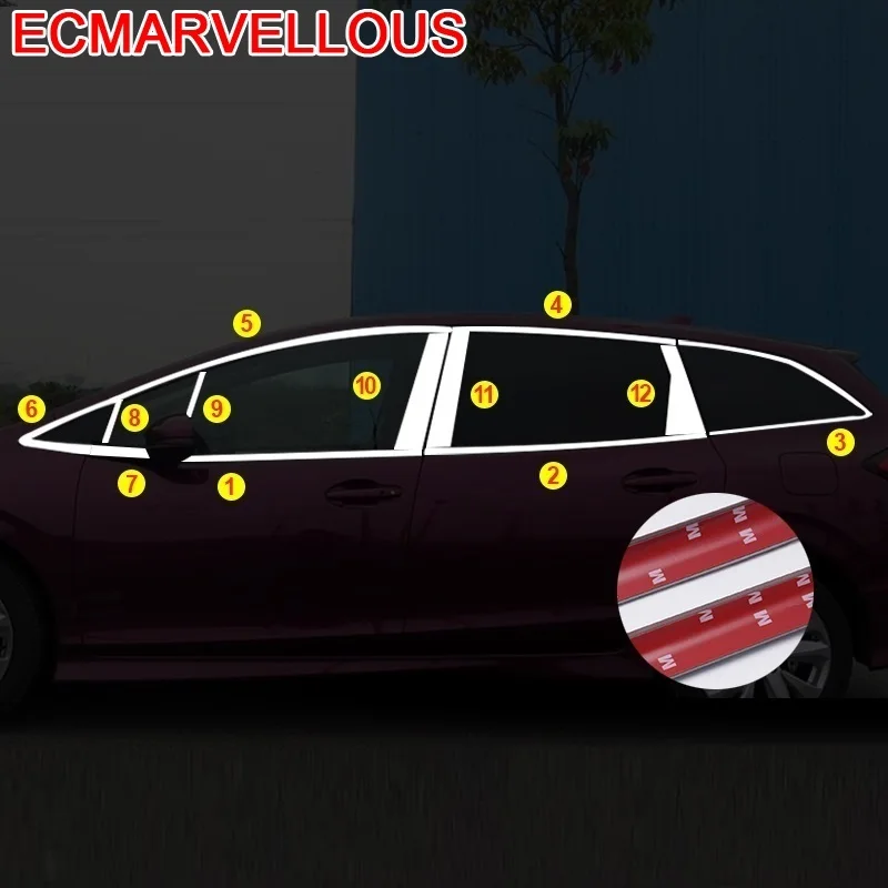 Авто окна автомобиля Декоративные хром модифицированный автомобиль Стайлинг