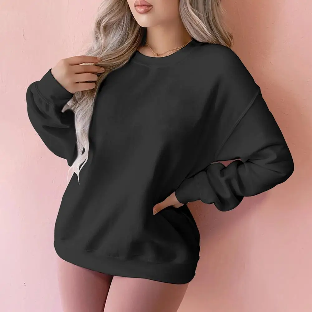 

Women Long Sleeve Crewneck Sweater Fashion Printed Top