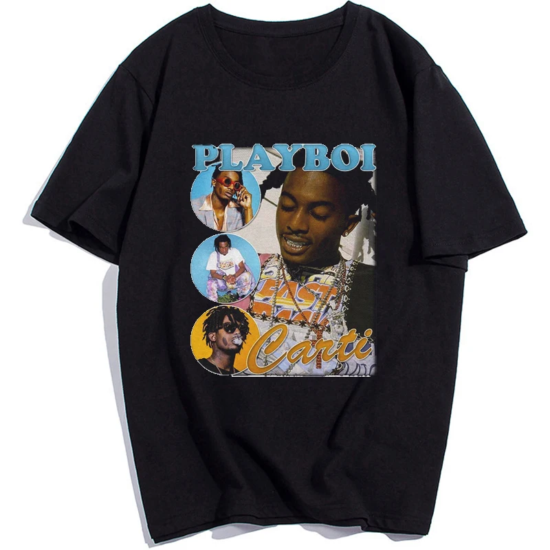 Футболка Rapper Playboi Carti с графическим принтом