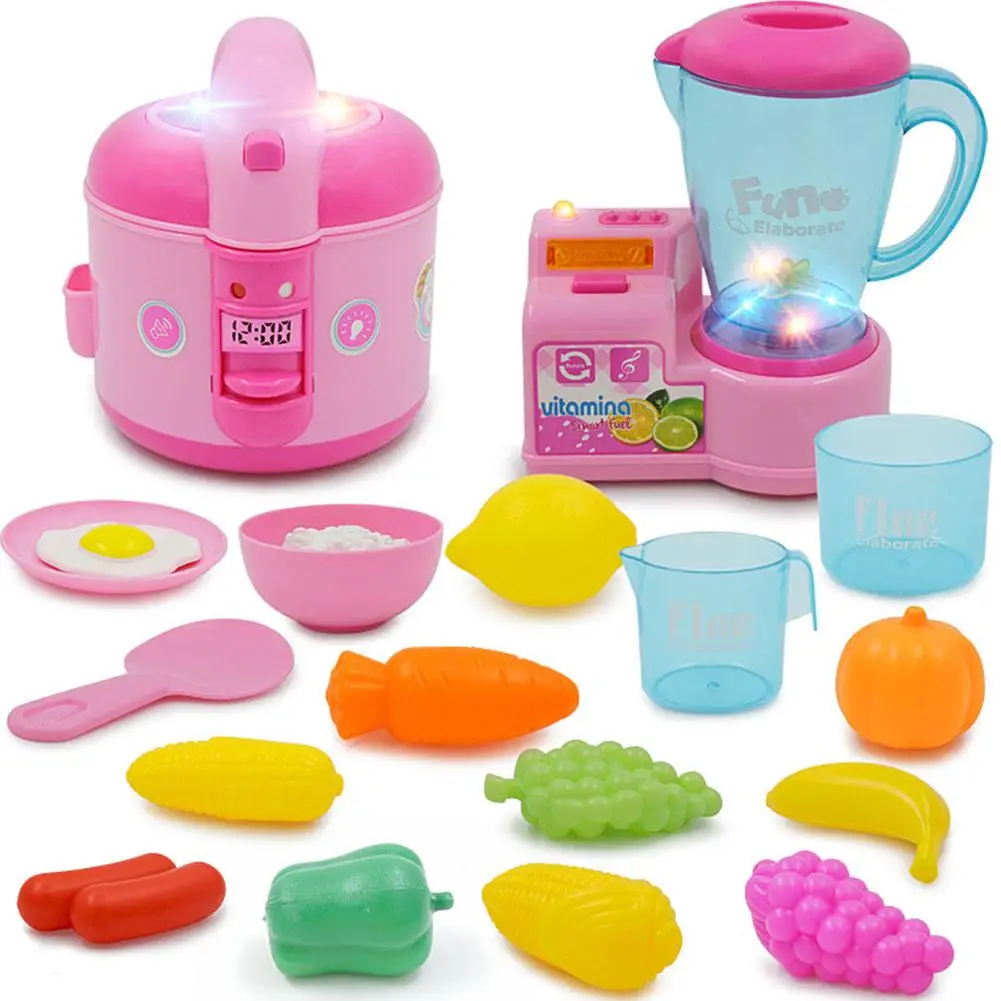 Мини дом пластиковые Кухонные Игрушки имитация музыки кухня электрическая умная