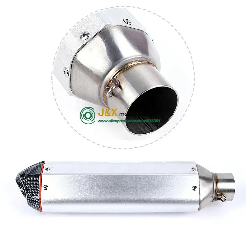 Универсальный мотоциклетный выхлопной глушитель из углеродного волокна для