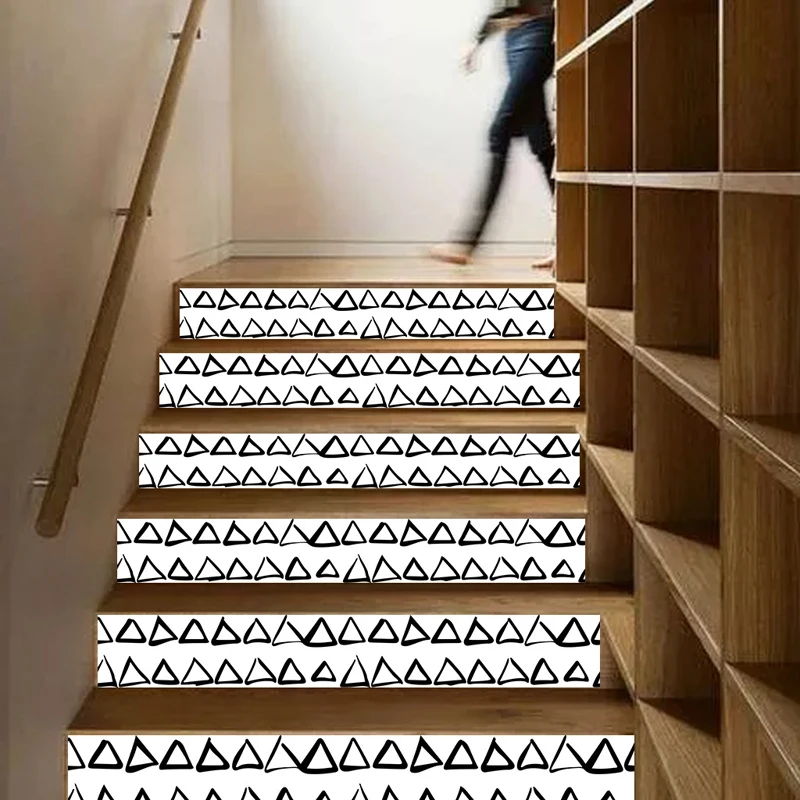 Милая Геометрическая наклейка &quotЛестница&quot 6 шт. набор шагов Декор