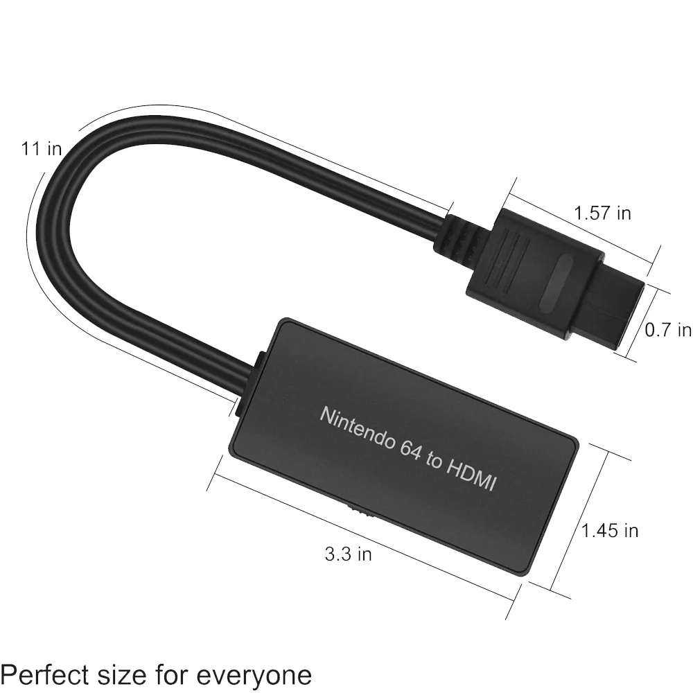 

N64 к HDMI-преобразователю, HD-кабель, новинка, подключи и работай