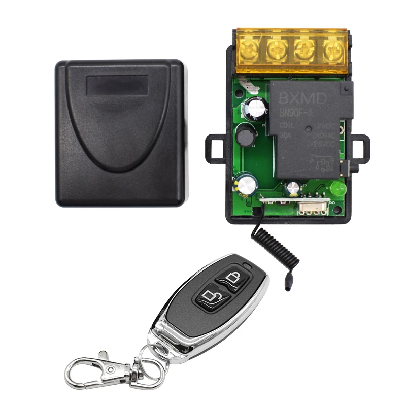 DC 12-75V 30A/85-260V 1CH RF 433MHz беспроводной пульт дистанционного управления переключатель приемник + 433mhz комплект передатчика