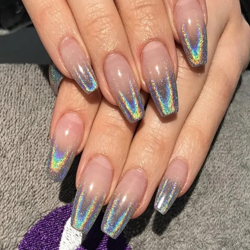 1 5 г/кор. Блестящие Блестки для ногтей порошок радужные ногти блеск пыль хром