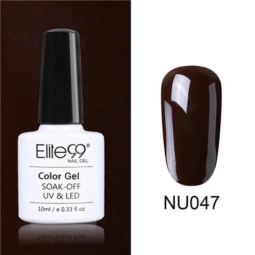 NU047 Elite99 Гель-лак для ногтей, 10 мл, гель телесного цвета, базовый гель, гибридный гвоздь, блестящий Гель-лак для лаки для ногтей - Цвет: NU047