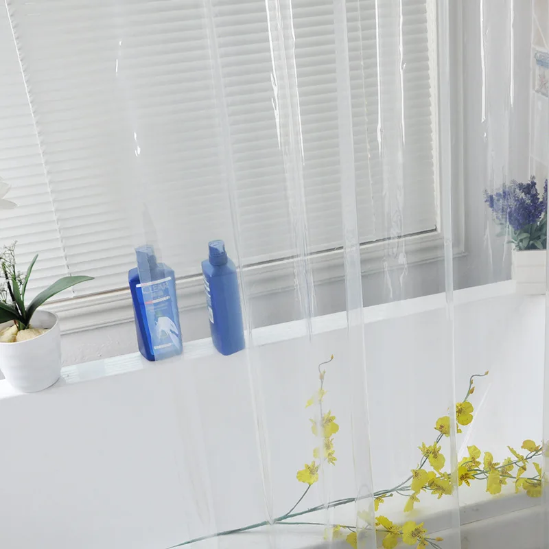 Высококачественная прозрачная Водонепроницаемая Шторки для ванной с защитой от