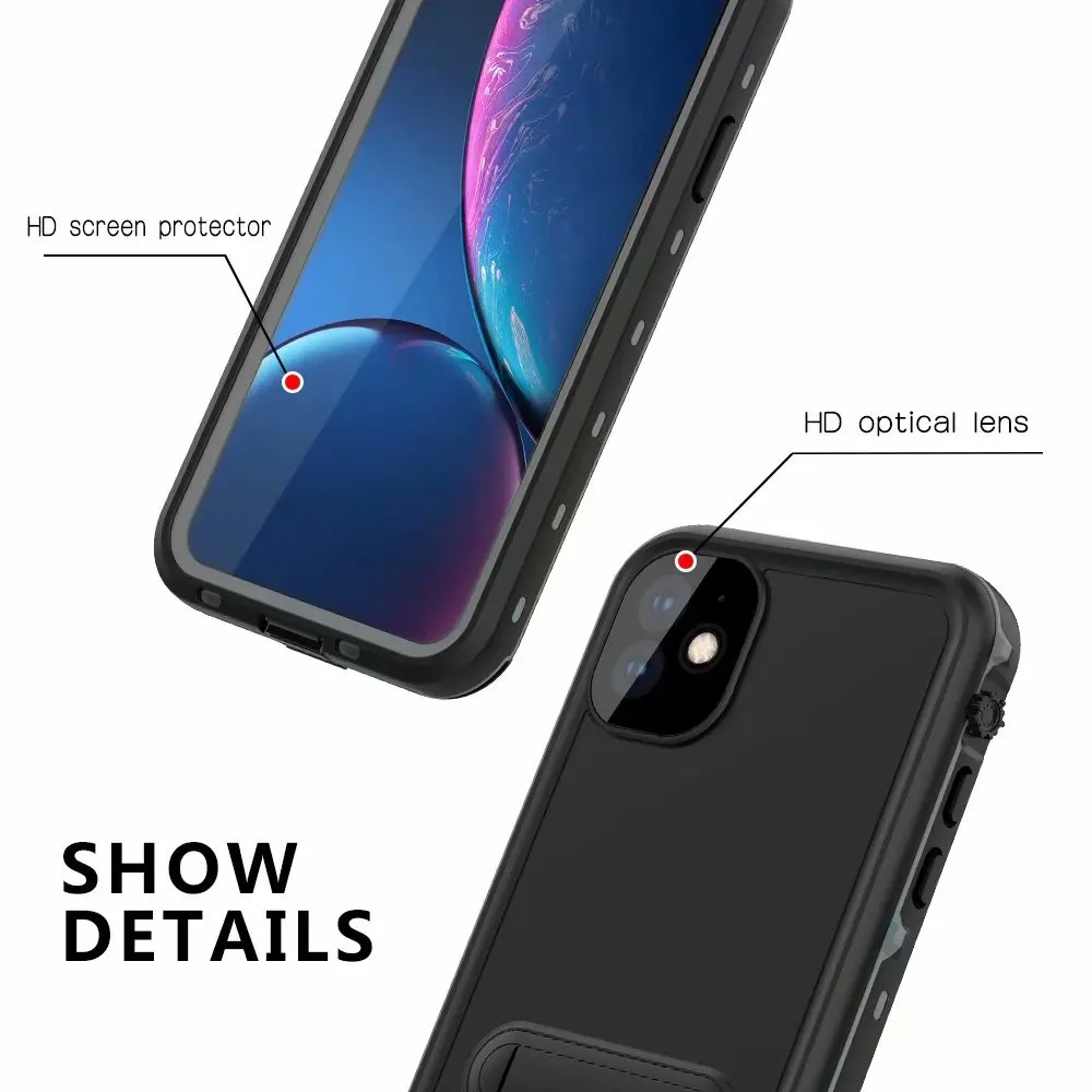 Водонепроницаемый чехол для iphone 11 PRO Max XR XS MAX подводный 3 м противоударный с полной