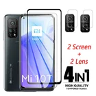 4 в 1 для Xiaomi mi 10t pro 5G защита для экрана из закаленного стекла xiami 10t pro 2020 стекло для mi 10T lite Pro пленка для объектива камеры