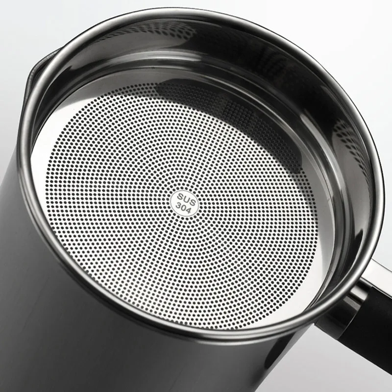 

1.3L Stainless Steel Oil Strainer Pot Container Jug Storage Can With Filter Cooking Oil Pot For Kitchen Household Tools
