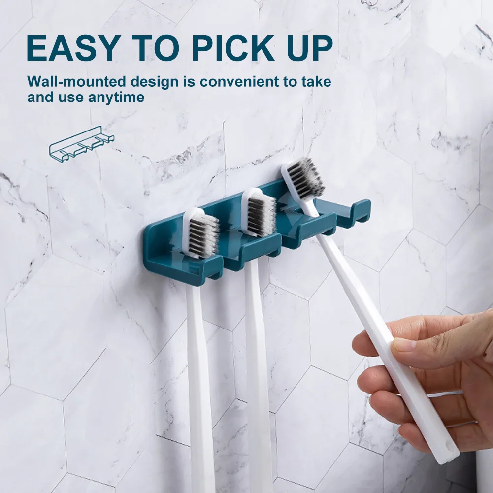 

4 Color Punch-free Plug Wire Socket Bracket Hook Wall-mounted Toothbrush Rack Bedroom Household Storage