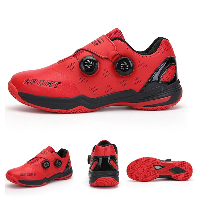 

Кроссовки для бадминтона TaoBo, дышащие теннисные кроссовки на липучке, легкая атлетика, тренировочная обувь для гандбола, большой размер 47 46, ...