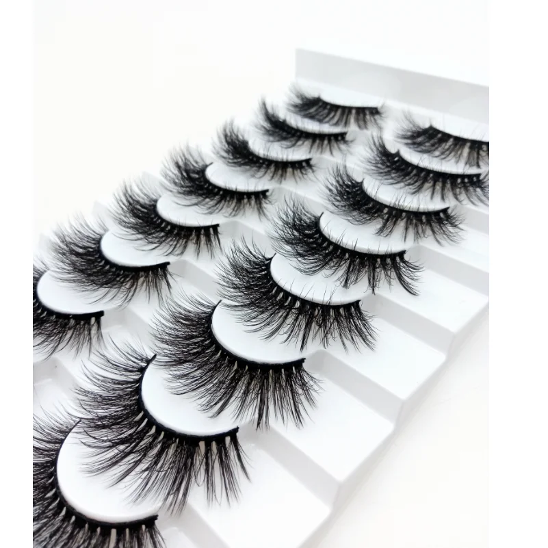 8 пар 3D норковые ресницы натуральные/толстые длинные Wispy макияж инструменты для