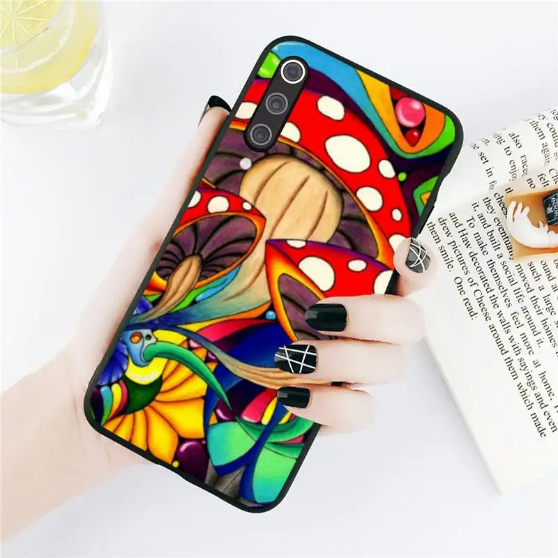 

Psychedelic Trippy Art pattern Phone Case For Xiaomi Redmi note 7 8 9 t k30 max3 9 s 10 pro lite Luxury brand shell funda coque