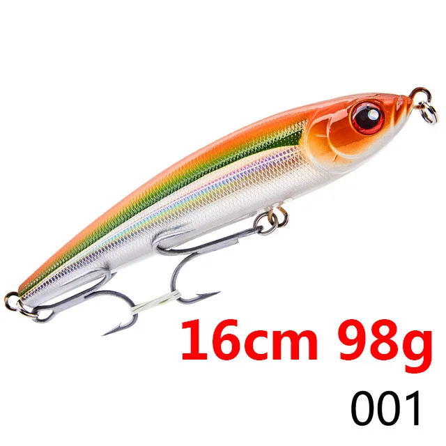 16001 Hunthouse GT stickbait Тонущая приманка карандаш морская жесткая приманка для рыбалки Троллинг приманка Тунец Морская рыбалка Япония крюк Сделано noeby - Цвет: 16001