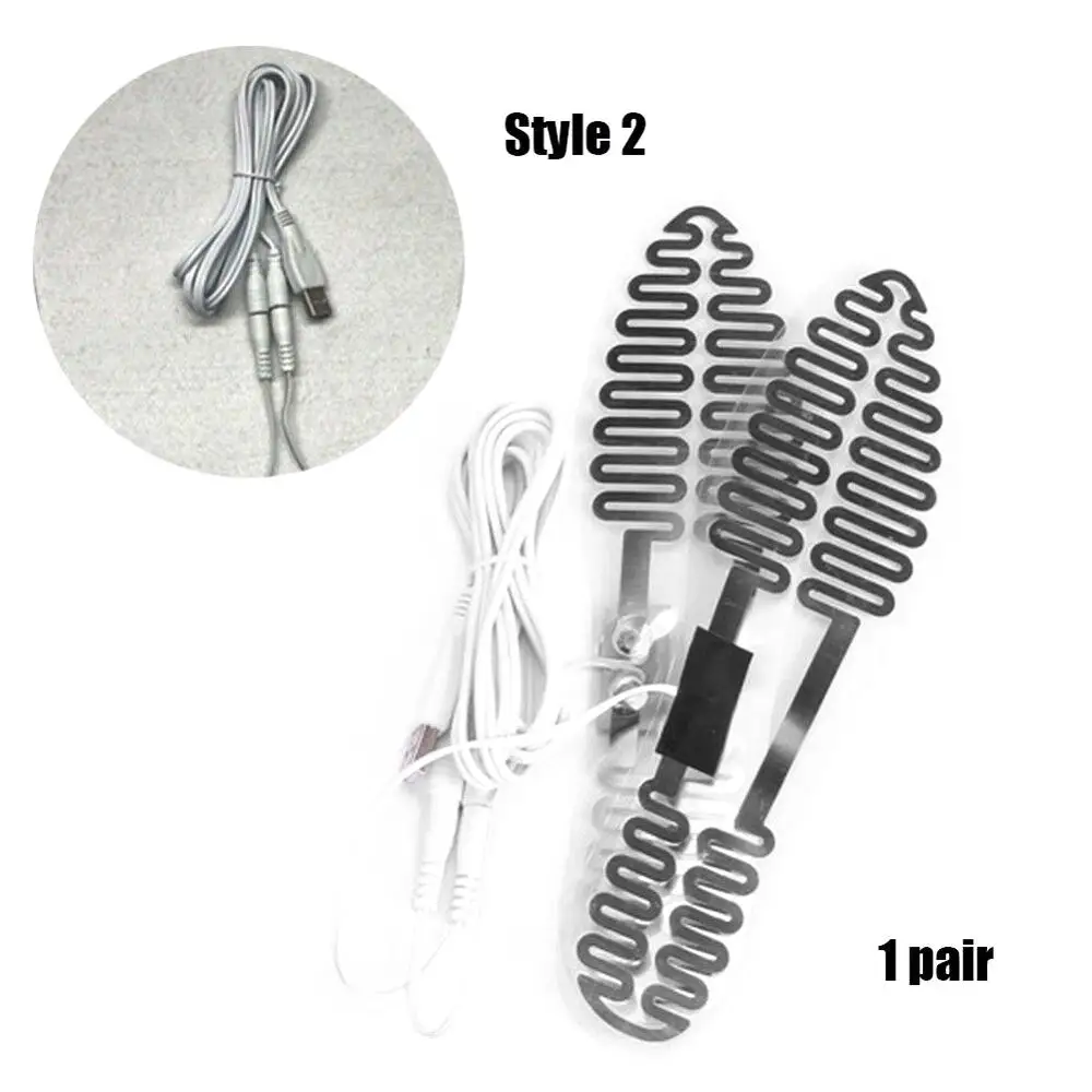 Электрические стельки с подогревом водонепроницаемые длина 23 см 5 В 2 а USB | Спорт и