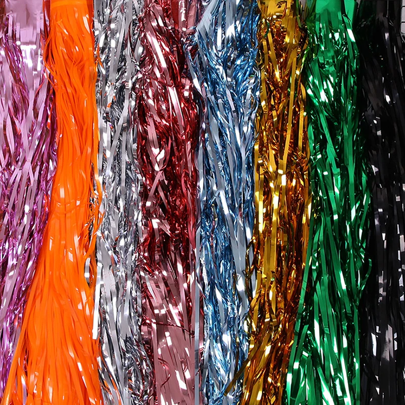 Блестящая настольная юбка 275*75 см металлическое украшение для вечеринки