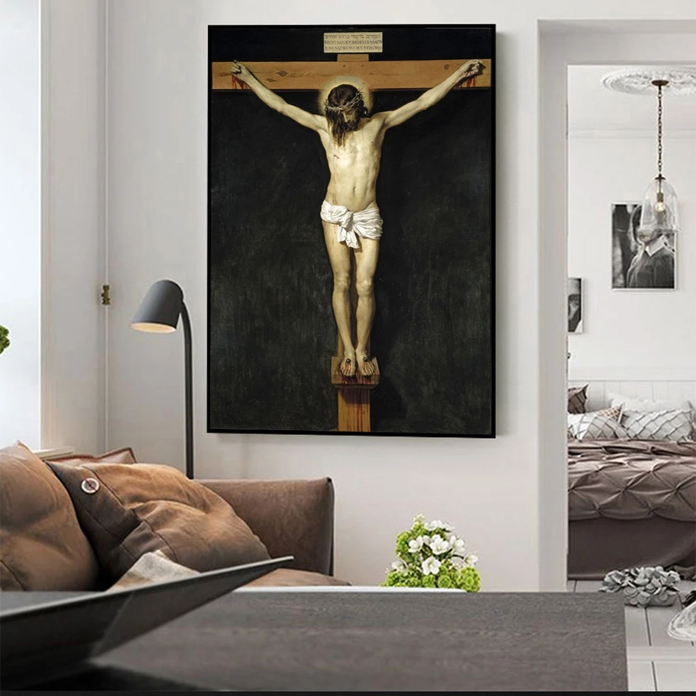 Famous Canvas Art Christ Crucified Paintings on The Wall Christian Prints Jesus Pictures for Living Room | Дом и сад