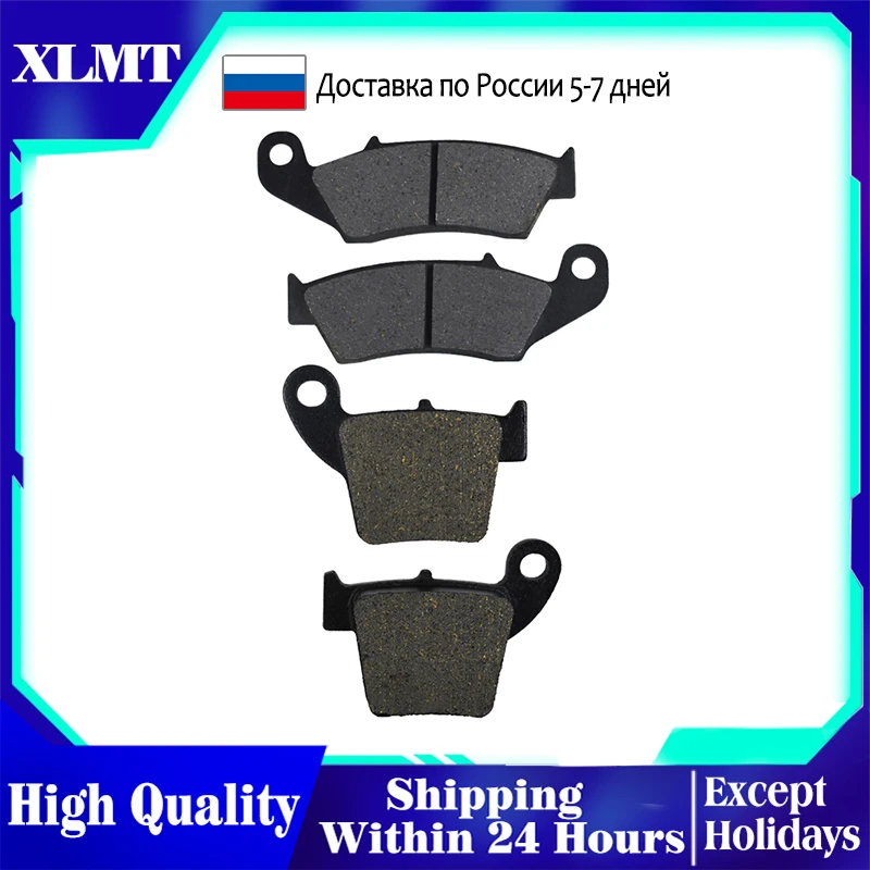 Motorcycle Front and Rear Brake Pads Disks for Honda CRF125F CRF150F CRF230F CRF250R CRF450R CR125R CR250R XR400RT CRF250X
