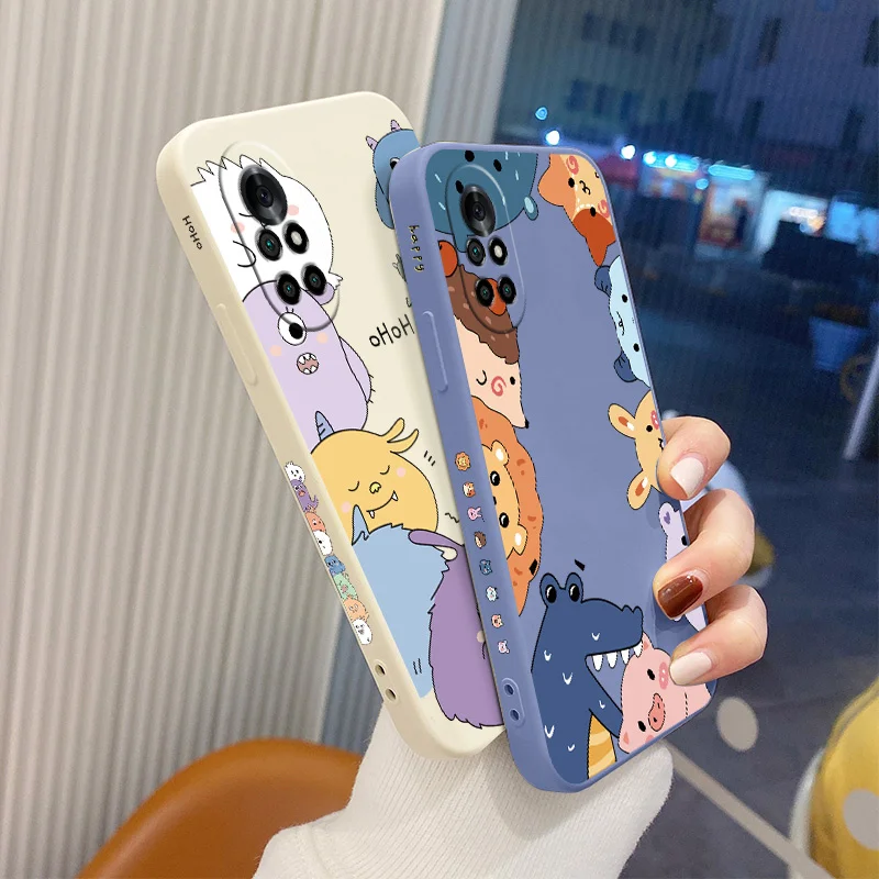 

Cartoon Animals Shockproof Liquid Silicone Case For Huawei Nova 8 7 Pro SE 6 SE 5 Pro 5Z 5I 5Ipro 5T 4 4E Phone Back Cover Case
