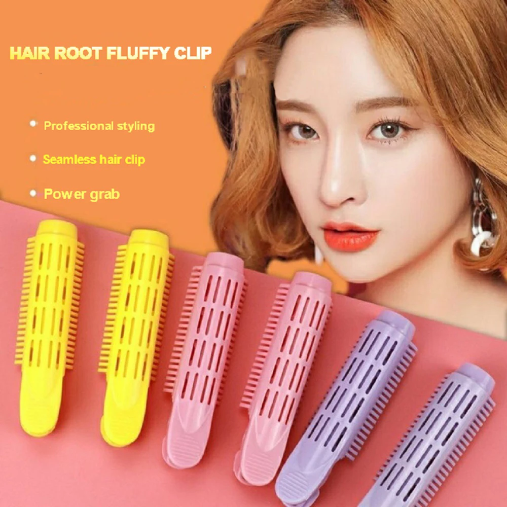 

4pcs Professional Hair Root Rollers Clips Natural Fluffy Naturally Hair Curler Twist Wave Fluffy Plastic Hair Styling Tools