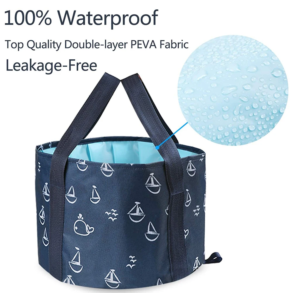 

Collapsible Bucket For Soaking Feet Portable Travel Foot Bath Tub Folding Foot Spa Soak Basin Water Container For Camping Picnic