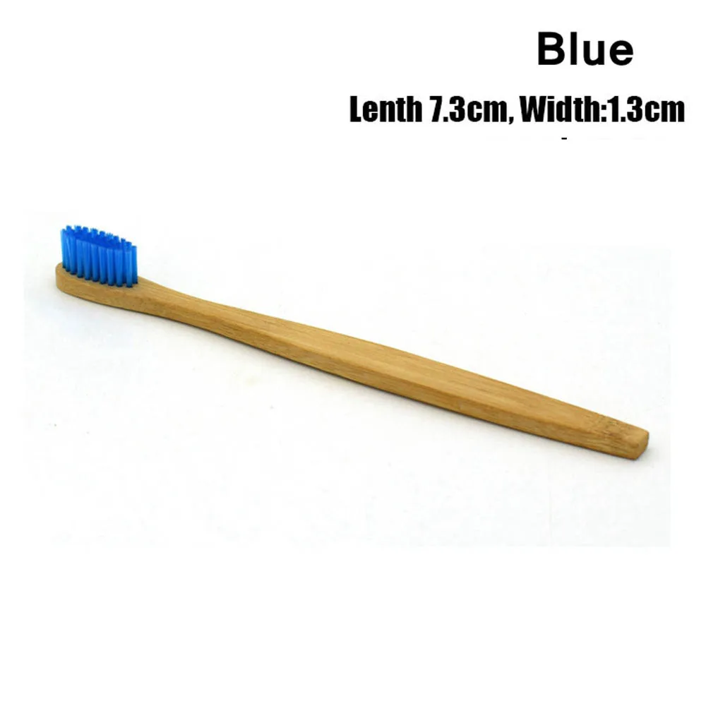 blue 1pcs 1/5 шт экологическая зубная щетка с бамбуковым углем для ухода за полостью рта, для чистки зубов, эко, средняя мягкая щетина, щетки - Цвет: blue 1pcs