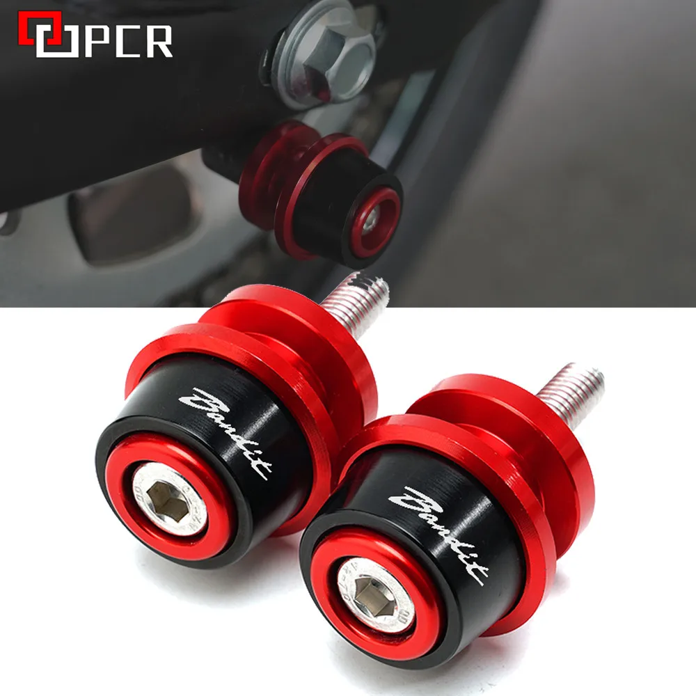 

For Suzuki Bandit 250 400 600 600S 650 1250 1250S 1250F 1200 GSF650 BANDIT Motorcycle CNC M8 Swingarm Spools Slider Stands Screw