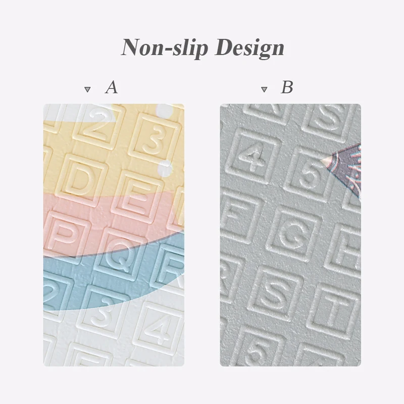 

Educhild Baby Play Mat Thickened 200*180cm Play Mat Foldable Cartoon Baby Playmat Children Non-slip Waterproof Crawling Pads