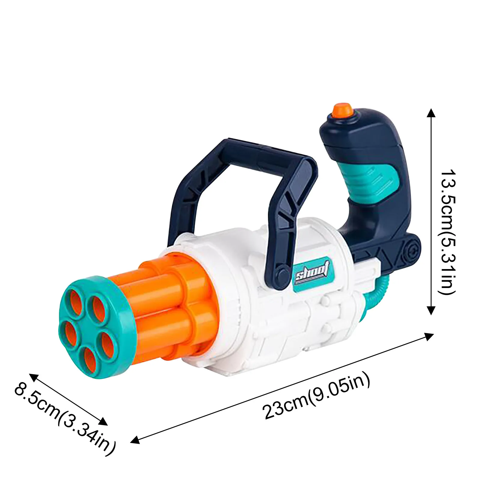 

Bubble Gun Rotary Tube Bubble Machine Foam Ball Popper Air Toy With 10 Foam Balls Very Suitable For Indoor/outdoor Bubble Toys