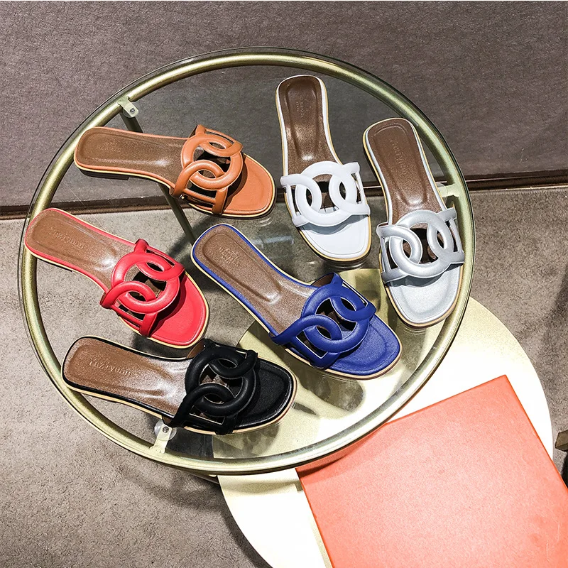 2020 женские летние пляжные праздничные тапочки простые и универсальные сандалии