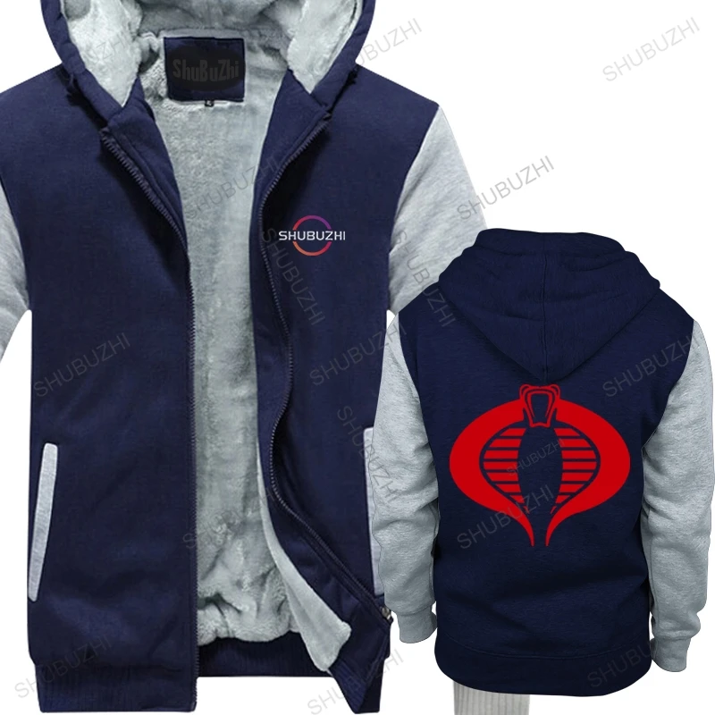 

Cotton winter hoody Men Tops New Arrived Mens warm jacket euro size Gi Joe Cobras Blue new casual man hoodies drop shipping