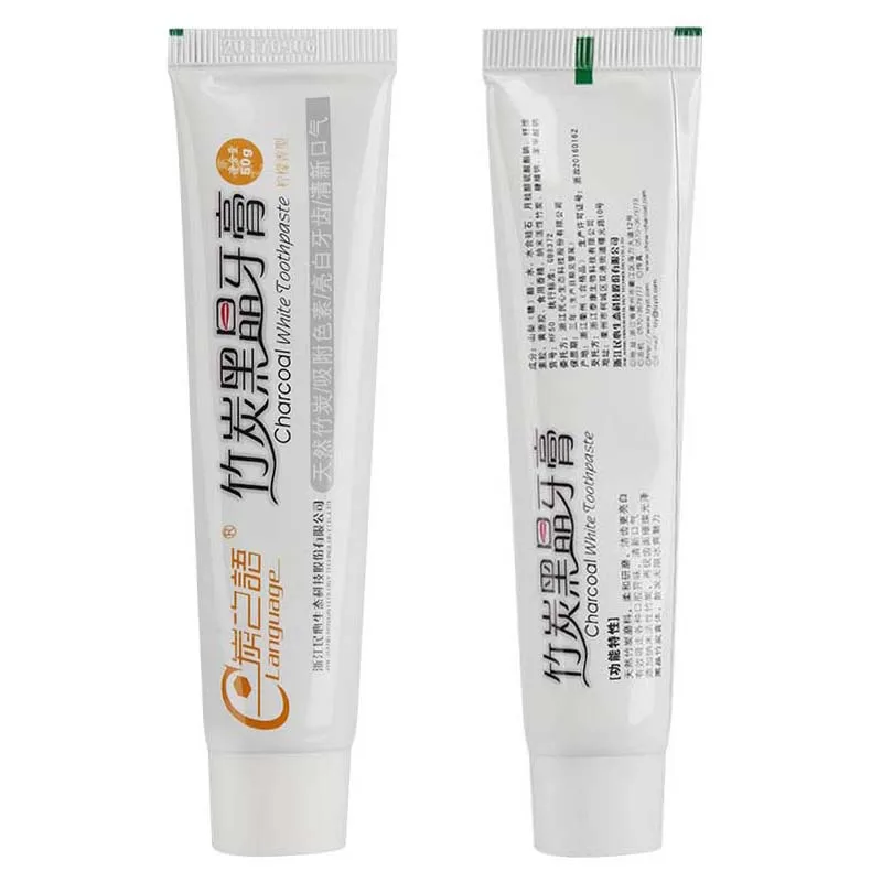

50g Natural Bamboo Charcoal Whiten Toothpaste Fresh Breath Melanin Adsorption Oral Care Oral Hygiene Remove Stains TSLM1