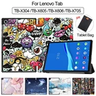 MTT чехол для планшета из искусственной кожи для Lenovo tab 4 10 Plus TB x704 X704F 10,1 дюймов, флип-чехол с подставкой, умный чехол, защитный чехол с граффити