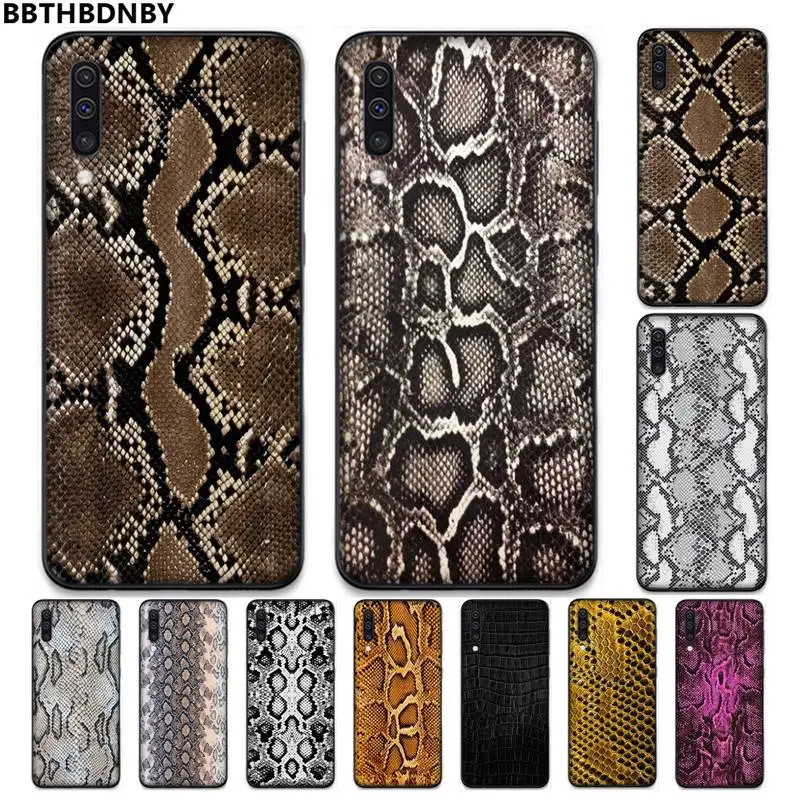

Leather Snake Phone Case For Samsung galaxy A S note 10 12 20 32 40 50 51 52 70 71 72 21 fe s ultra plus