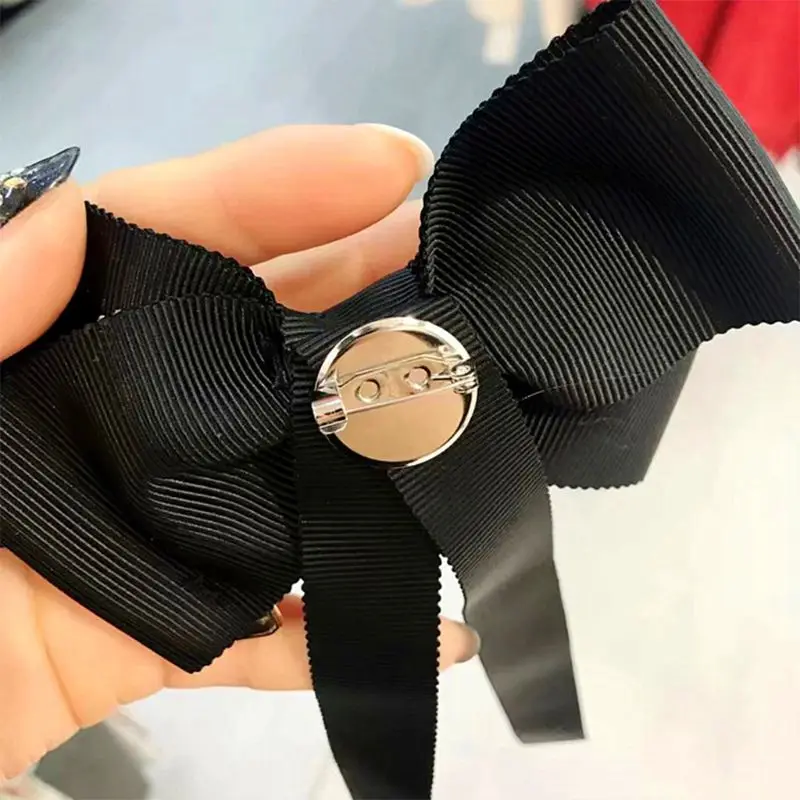 Женская Длинная лента брошь для галстука бабочки номер 5 лацкан с искусственным