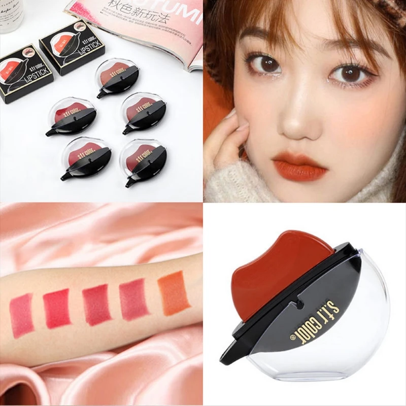 

1pcs Squeeze Into Makeup Lazy Lip Lipstick Matte Make Up Long Lasting Moisturizing Waterproof Nonstick Cup Lip Gloss TSLM1