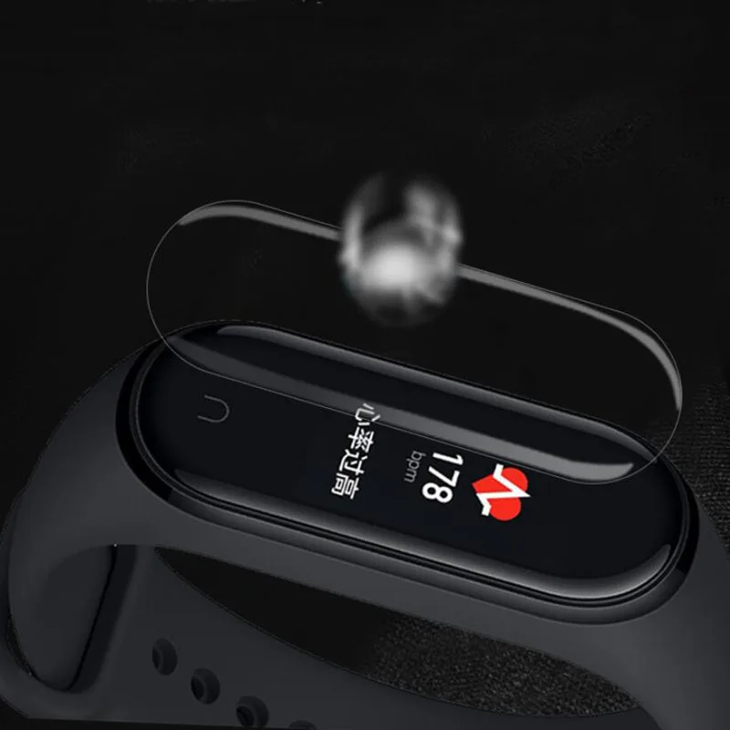 5pcs TPU Soft Protective Film Guard For Xiaomi Mi Band 3/4 Band4 Band3 Miband 4 Smart Wristband Full Screen Protector Cover - купить по