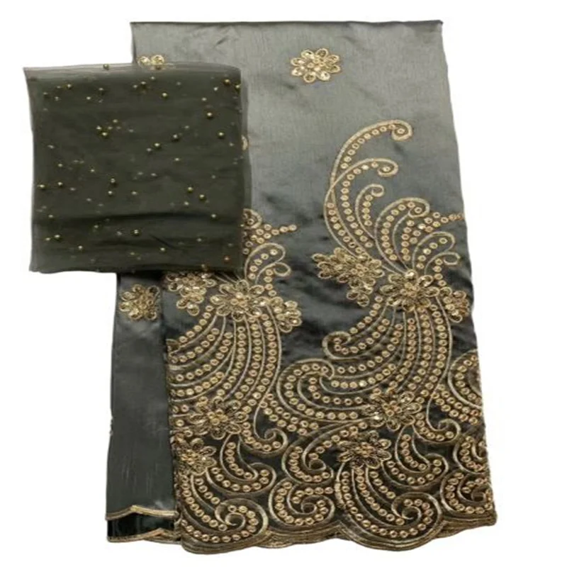 Популярная африканская кружевная ткань 5 + 2 ярда George высококачественные