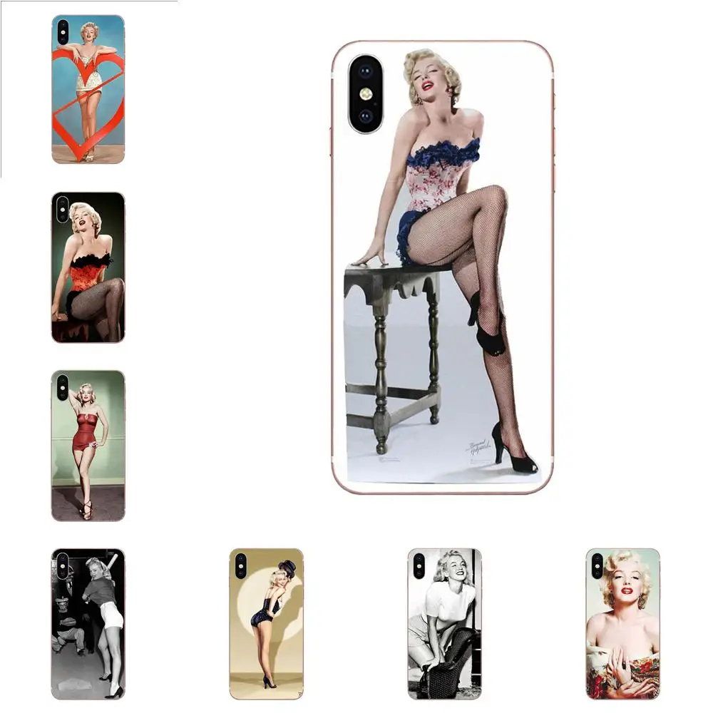 Мэрилин Монро Pin Up Pinup девушка для Sony Xperia Z Z1 Z2 Z3 Z4 Z5 compact Mini M2 M4 M5 T3 E3 E5 XA XA1 XZ