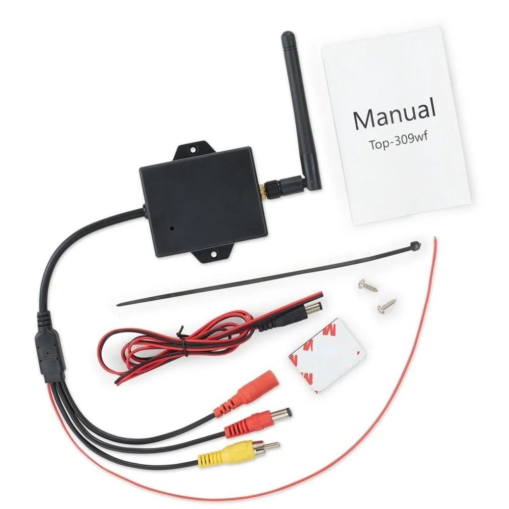 

2.4G Rear View Video Transmitter Receiver Kit For Car Rear View Camera Reverse Backup Stable Signal Wireless Connection 2021
