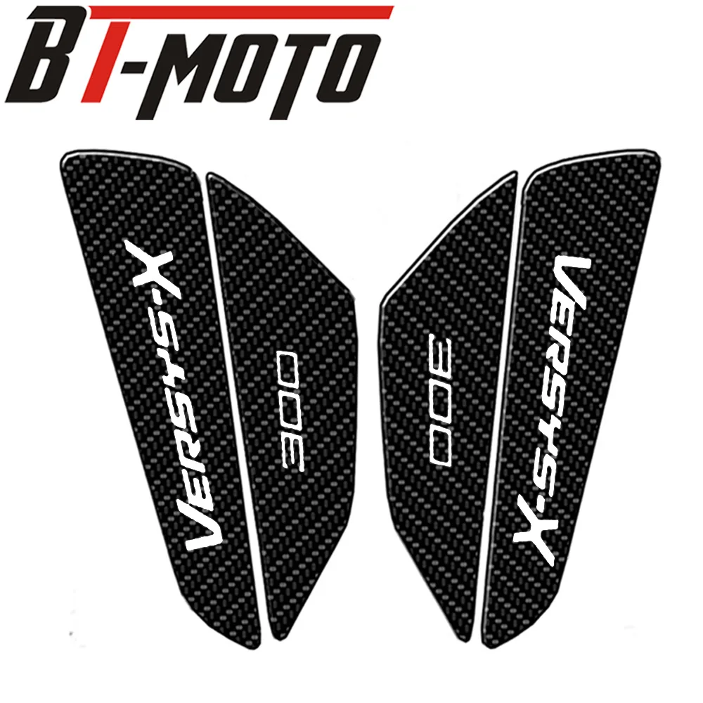 3D Наклейки для мотоцикла Kawasaki Ninja Z650 Z900 Versys X300 углеродное волокно крышка бензобака топливного бака защитная