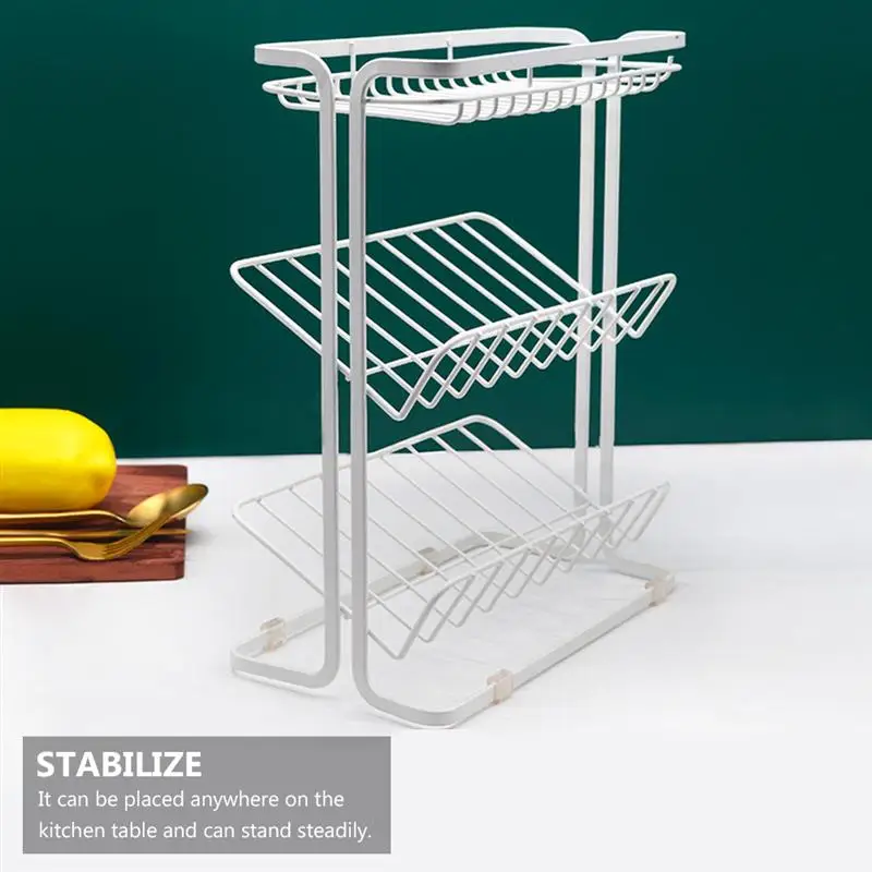 

1pc Durable Tabletop Practical Spice Bottle Rack Spice Rack Kitchen Shelf for Organizing